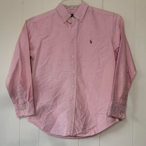 Ralph Lauren Kids Pink Oxford Button-Down Shirt Size 12